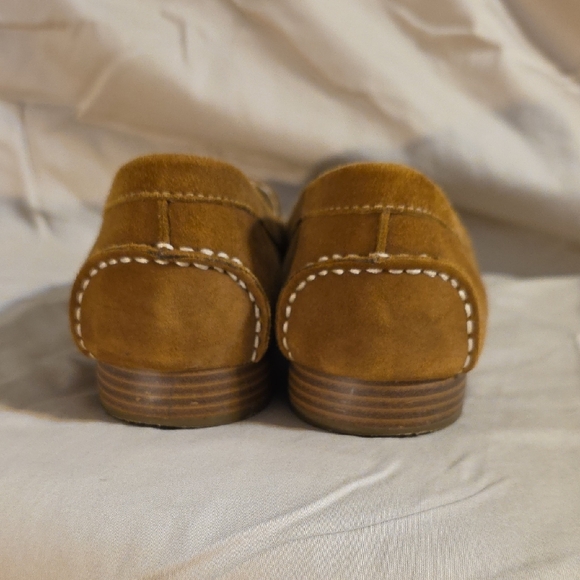 Anne Klein Tan Loafers with Gold Detail - Picture 6 of 9